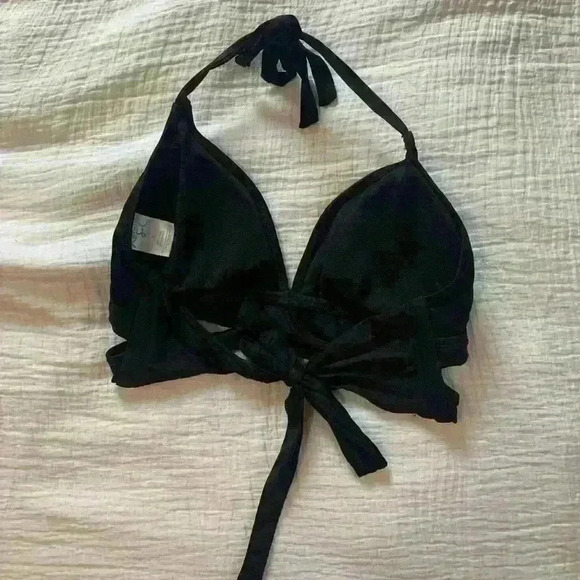 Strappy Black Swim Top - Picture 1 of 4